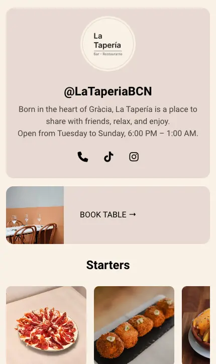 Restaurant screenshot