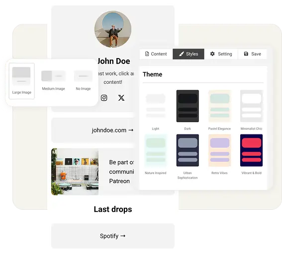 Customize your template with your content, images and links