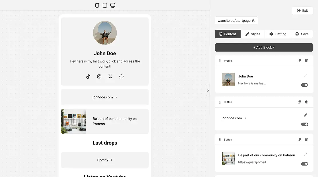 dashboard screenshot